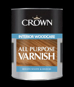 Защитный лак - ALL PURPOSE - Crown Paints  - для дерева / глянцевый