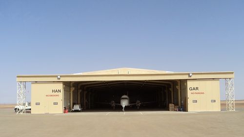 Сборное здание - AIRCRAFT HANGAR - DORCE Prefabricated Building & Construction Industry Trade Inc.  - модульное / из бетона / металлический каркас