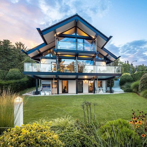 Сборный дом - EXTENSION SAMPLE 3 - Huf Haus  - современный / с террасой / на дровах
