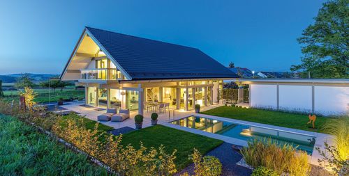 Сборный дом - ART 4 BEISPIEL 4 - Huf Haus  - экологический / современный / с деревянным каркасом