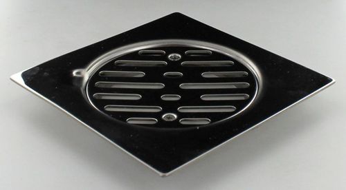 Сливной сифон из нержавеющей стали - SGG4 - Marley Plumbing & Drainage  - для террасы / с решеткой / квадратный