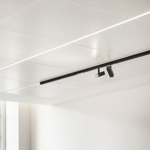 Светильник на рейке LED - PROLOGE 40  - KREON - квадратный / из металла / для профессионального использования