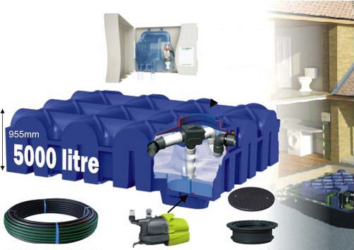 Резервуар для сбора дождевой воды - RWH-5099FL-DUK2 - RainWater Harvesting - заглубленный