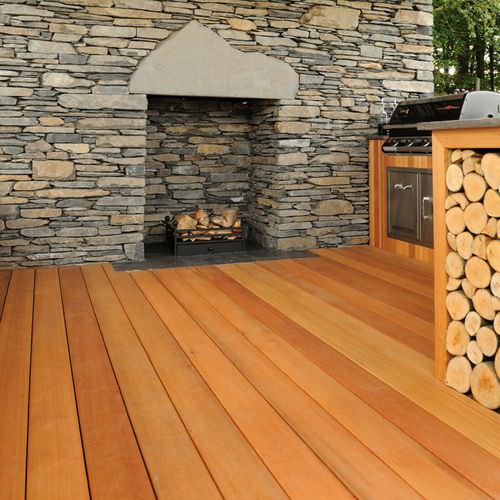 Террасная доска из цельной древесины - WESTERN CLEAR. - Silva Timber Products  - из дерева