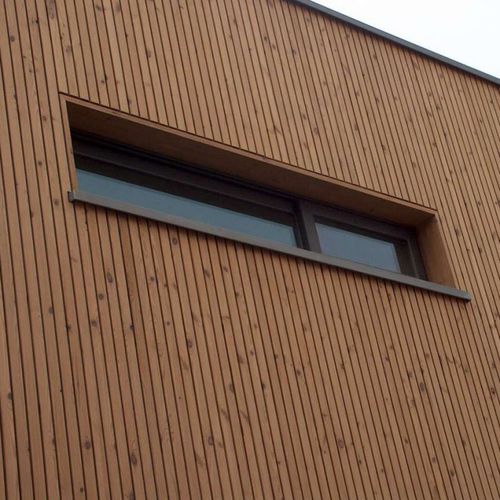 Облицовка фасада из реек - THERMOWOOD® MICROLINE Channel  - Silva Timber Products  - из кедра / пазованная