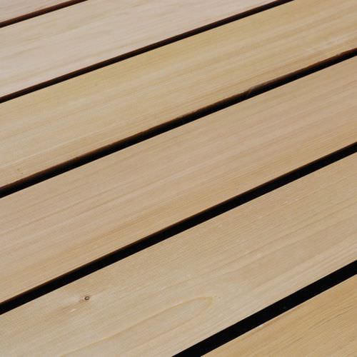 Облицовка фасада из реек - WESTERN NO.4 CLEAR MICROLINE CHANNEL - Silva Timber Products  - из кедра / пазованная