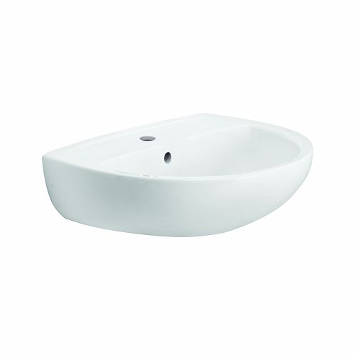 Подвесная раковина - OT4241WH - Twyford Bathrooms  - из керамики / в форме D / 1 отверстие