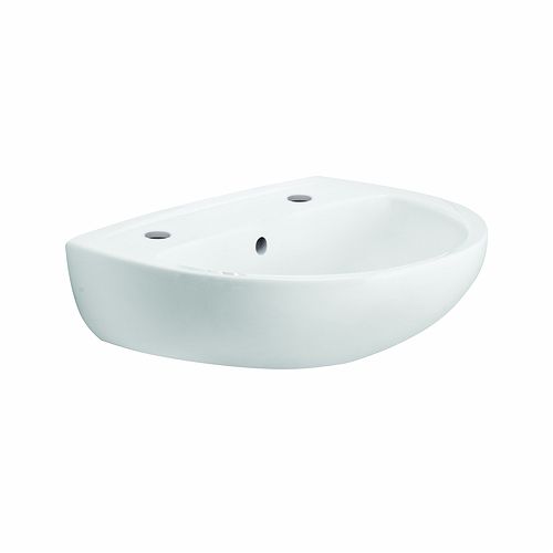 Подвесная раковина - OT4242WH - Twyford Bathrooms  - из керамики / в форме D / 2 отверстия