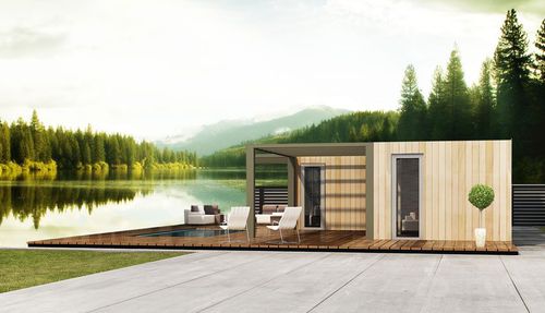 Сборный дом - L 50 - Bauhu International - на прицепе / экологический / энергосберегающий