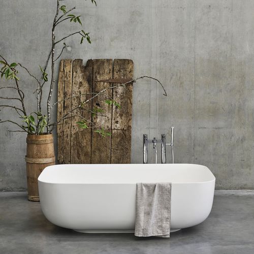 Отдельностоящая ванна - DUO - Clearwater Baths - из композита / белая