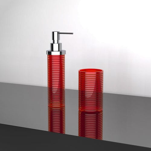 Дозатор мыла для профессионального использования - LINEA - GLASS DESIGN Srl - отдельностоящий / из стекла / ручной