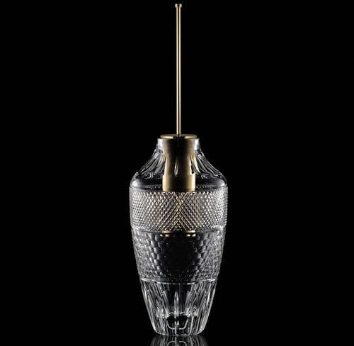 Ершик для унитаза из хрома - OPERA CRYSTAL - GLASS DESIGN Srl - из кристалла / напольный