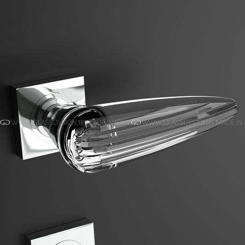 Дверная ручка - Oka Home - GLASS DESIGN Srl - из латуни / из кристалла / современная