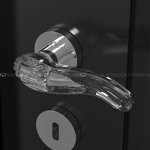 Дверная ручка - Kiara - GLASS DESIGN Srl - из латуни / из кристалла / современная