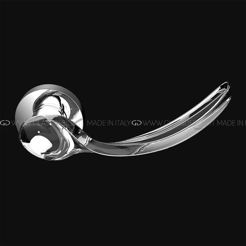 Дверная ручка - Wind - GLASS DESIGN Srl - из латуни / из кристалла / современная