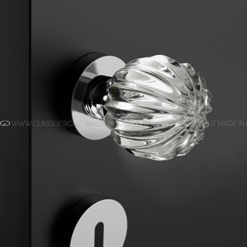 Современная ручка-кноб - Margherita  - GLASS DESIGN Srl - из латуни / из кристалла / сатинированная