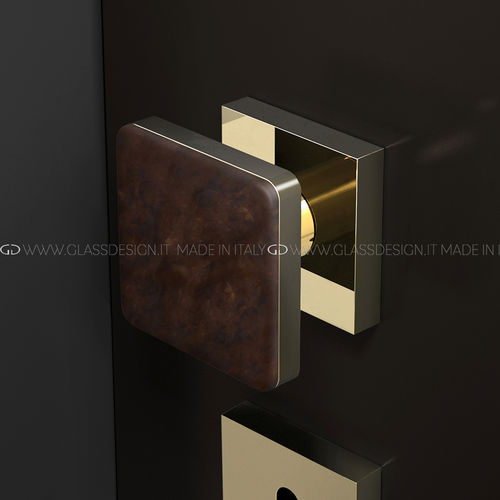 Современная ручка-кноб - Wood Home - GLASS DESIGN Srl - из латуни / полированная