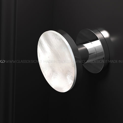 Современная ручка-кноб - Perla XL - GLASS DESIGN Srl - из латуни / из кристалла