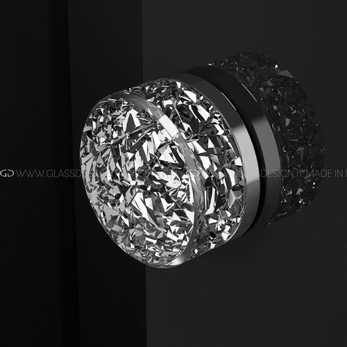 Современная ручка-кноб - Mirage Pull - GLASS DESIGN Srl - из латуни / из кристалла