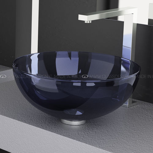 Настольная раковина - Laguna Murano Blue - GLASS DESIGN Srl - из муранского стекла / антибактериальная / персонализированная