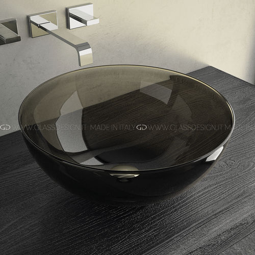 Настольная раковина - Laguna Murano Smoke - GLASS DESIGN Srl - из муранского стекла / персонализированная / ручной работы