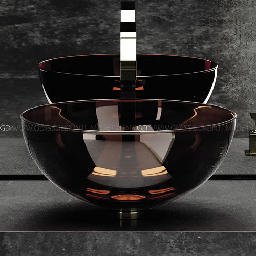 Настольная раковина - Laguna Murano Night - GLASS DESIGN Srl - из муранского стекла / персонализированная / ручной работы