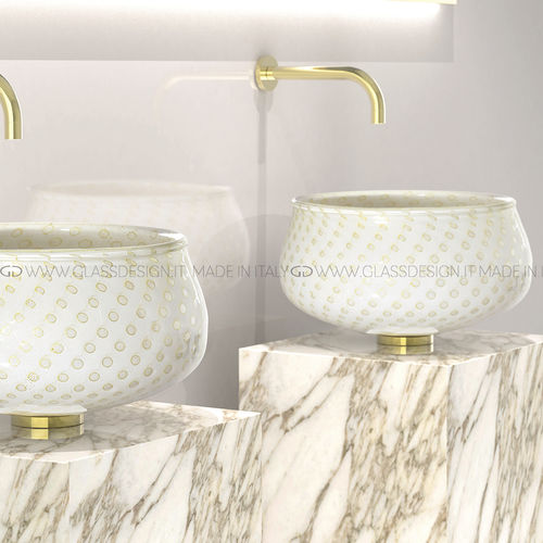 Настольная раковина - Ottico Murano Lux - GLASS DESIGN Srl - из муранского стекла / персонализированная / ручной работы