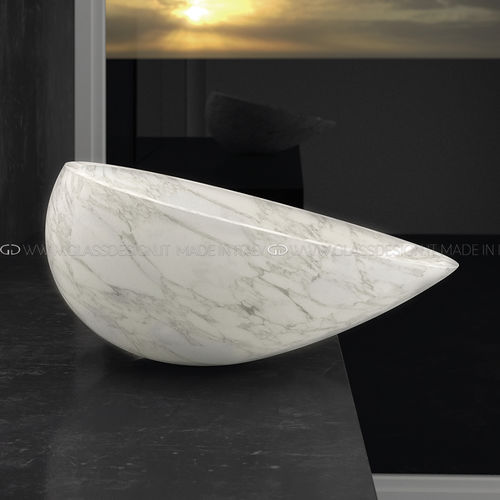 Настольная раковина - Air - GLASS DESIGN Srl - из мрамора / персонализированная / ручной работы