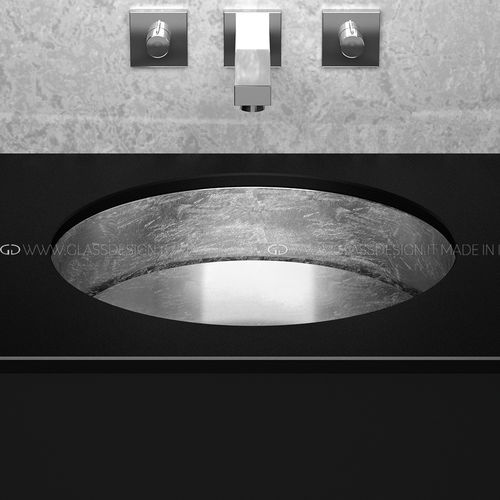 Раковина под рабочей поверхностью - Rho Lux Sotto - GLASS DESIGN Srl - из Pert® / круглая / без отверстия