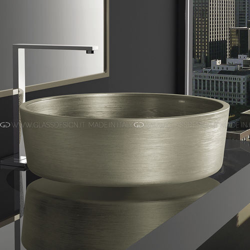 Настольная раковина - Metropole Katino - GLASS DESIGN Srl - из стекла / круглая / без отверстия