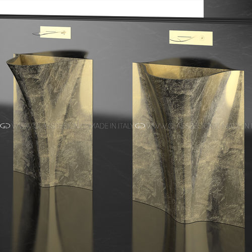 Раковина на ножке - TEMPO - GLASS DESIGN Srl - из VetroFreddo® / без отверстия / без слива-перелива