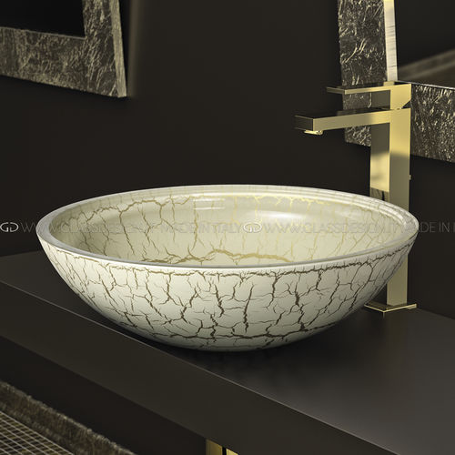 Настольная раковина - Kalahari 30/40/44 - GLASS DESIGN Srl - из стекла / круглая / без отверстия