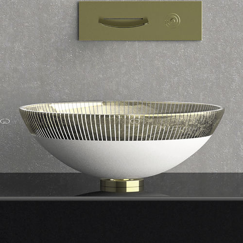 Настольная раковина - FILIGRANA 34/40/44 - GLASS DESIGN Srl - из стекла / круглая / без отверстия