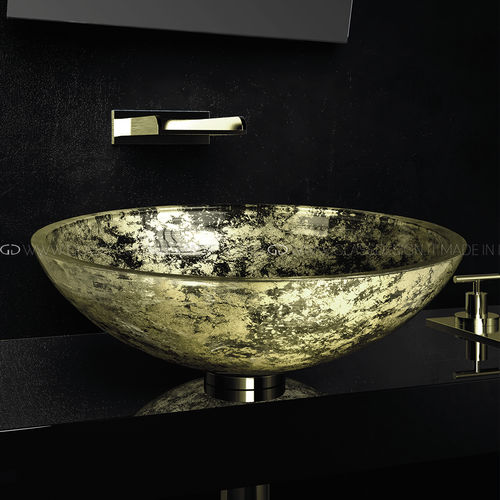 Настольная раковина - Gala 40/44 - GLASS DESIGN Srl - из стекла / круглая / без отверстия