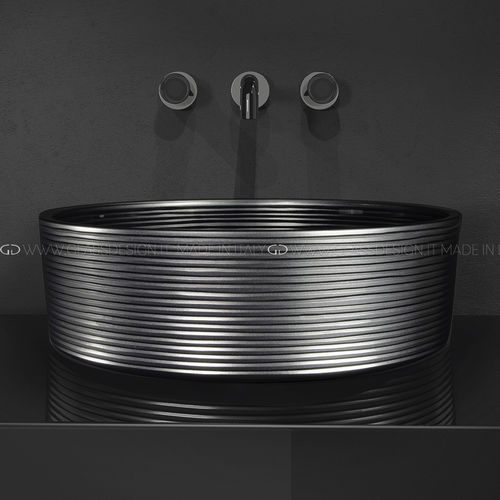 Настольная раковина - Line Katino - GLASS DESIGN Srl - из стекла / круговая / без отверстия