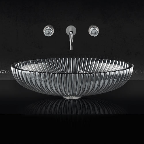 Настольная раковина - Premium / Premium Lux - GLASS DESIGN Srl - из кристалла / овальная / без отверстия