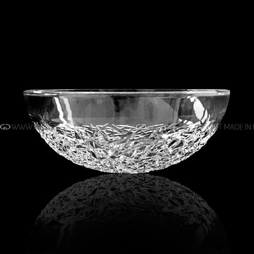Настольная раковина - Ice Round - GLASS DESIGN Srl - из кристалла / круглая / без отверстия