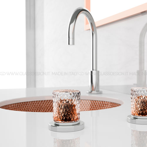 Раковина под рабочей поверхностью - Ramada Lux Sotto - GLASS DESIGN Srl - из кристалла / круглая / без отверстия