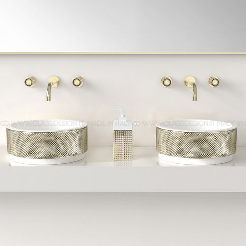 Настольная раковина - Royal Absolute/Royal Absolute 40 - GLASS DESIGN Srl - из кристалла / круглая / без отверстия