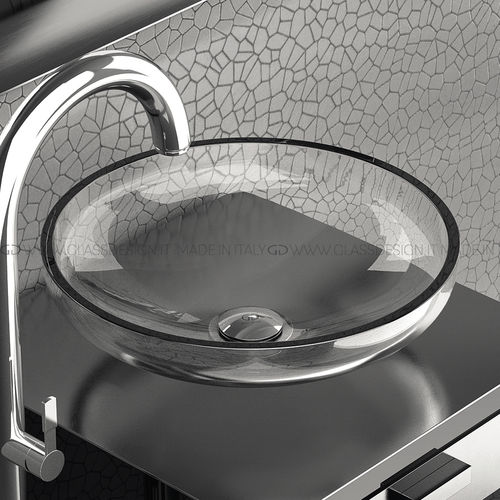 Настольная раковина - Aqua - GLASS DESIGN Srl - из стекла / круглая / без отверстия