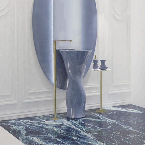 Раковина на ножке - Dame Haute Couture - GLASS DESIGN Srl - из VetroFreddo® / глянцевая / без отверстия