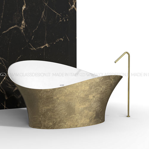 Отдельностоящая ванна - FLOWER STYLE - GLASS DESIGN Srl - для жилых зданий / для профессионального использования / из акрила