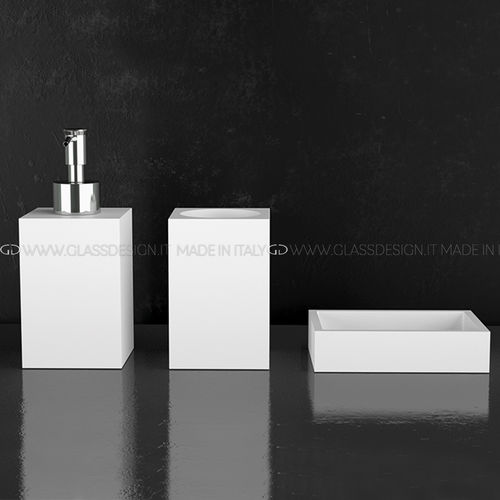 Дозатор мыла для бытового использования - NAVY - GLASS DESIGN Srl - отдельностоящий / из нержавеющей стали / из VetroFreddo®
