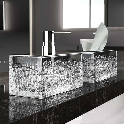 Дозатор мыла для бытового использования - ICESSENCE ICE - GLASS DESIGN Srl - отдельностоящий / из кристалла / ручной