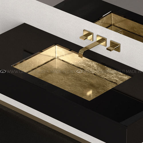 Раковина под рабочей поверхностью - Blade Lux / Blade Lux Sotto - GLASS DESIGN Srl - из Pert® / прямоугольная / без отверстия