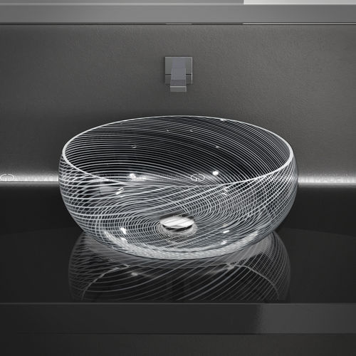 Настольная раковина - Duca Murano - GLASS DESIGN Srl - из муранского стекла / круглая / без отверстия