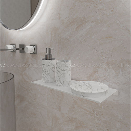 Отдельностоящий дозатор мыла - GLASS DESIGN Srl - из мрамора / из каррарского мрамора / ручной