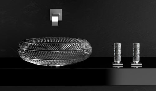 Двухрычажный смеситель для раковины - GLAMOROUS RAMADA - GLASS DESIGN Srl - настольный / из кристалла / для ванной комнаты