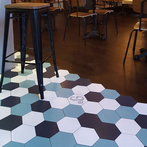 Плитка из керамики - TOMETTES HEXAGONALES - Normandy Ceramics - Carrelage Design - relief - глянцевая / эмалевая / сатинированная