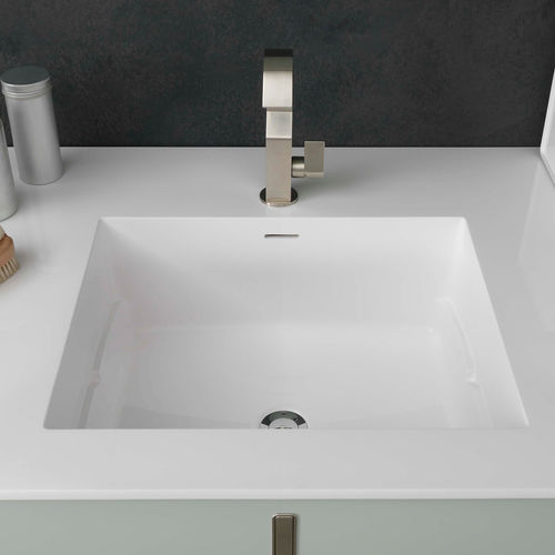 Встраиваемая раковина - LIMEWASH_06 - AZZURRA ARREDOBAGNO - из керамики / с умягчителем воды / квадратная